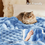 L'AGRATY Faux Rabbit Fur Throw Blanket - Image 5