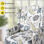 Wingback Recliner Chair, Traditional Push Back Recliner Chair - Image 7