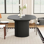 weselon 43"-59" Extendable Round to Oval Dining Table - Image 8