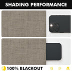 MIULEE 100% Blackout Linen Curtains 42 x 96 Inch Faux Linen 2 Panels | Thermal - Image 7