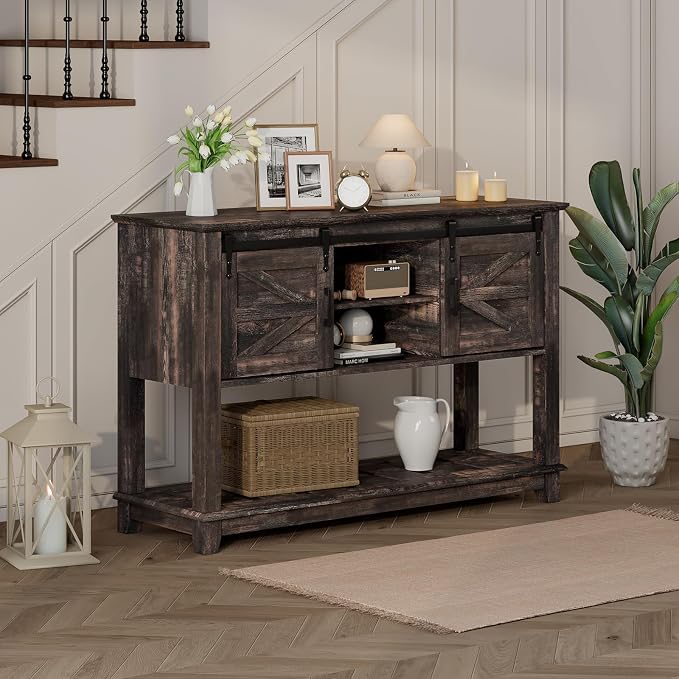 LUXOAK Farmhouse Entryway Table - Image 3