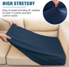 Water Repellent Couch Cushion Cover 3 Pieces Sofa Seat Cushion Covers, Stretch - Image 5