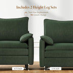 Vesgantti 74" Loveseat Sofa for Living Room, Comfy Cloud Couch Deep Seat - Image 3