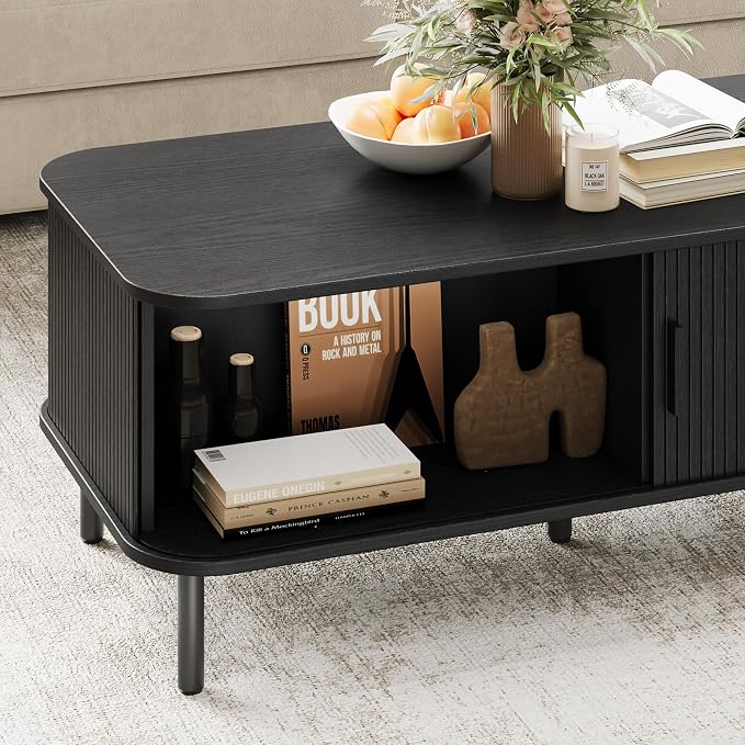 ONBRILL 47.2 Inch Mid Century Modern Coffee Table - Image 4