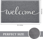 Door Mat Welcome Mat Floor Mat for Entryway, High Traffic Areas | Low Profile - Image 3