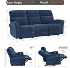 MCombo 87.8" Wall Hugger Power Reclining Sofa - Image 3