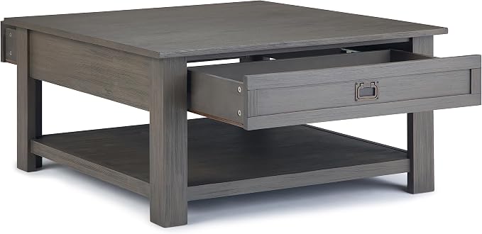 SIMPLIHOME Monroe Square Coffee Table - Image 4