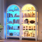Gurexl 5-Tier Arched Display Cabinet - - Image 3