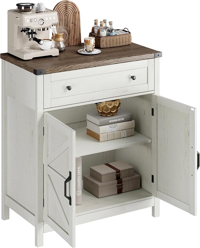 ChooChoo Kitchen Storage Cabinet, Coffee Bar Cabinet, Farmhouse Buffet Sideboard - Image 7