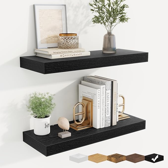 fuqing Floating Shelves for Wall, Wall Mounted Wood Floating Shelf by Fuqing