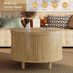 Easyego 31.5" Fluted Round Coffee Table - Image 5