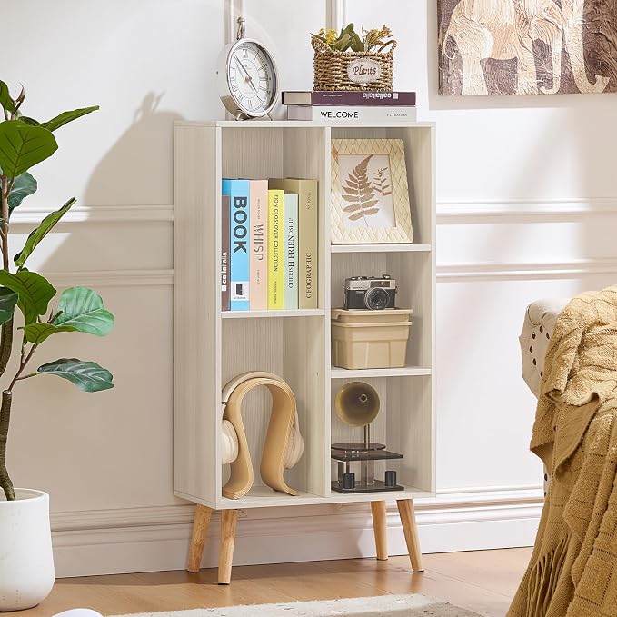LEYAOYAO 5 Cube Bookshelf 3-Tier Bookcase - Image 6