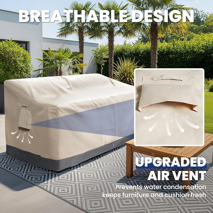 Extra Heavy Duty 2 Seater Outdoor Sofa Cover Waterproof - Image 6