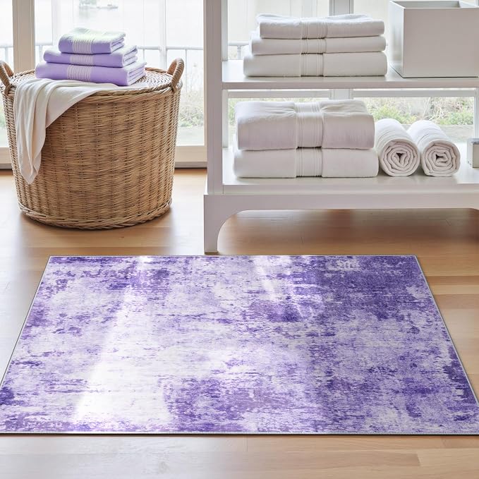 RELEANY Washable 3'x5' Abstract Area Rug - Image 4
