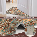 Yamaziot Washable Runner Rug, Low Pile, Soft Distressed Floor Carpet - Image 3
