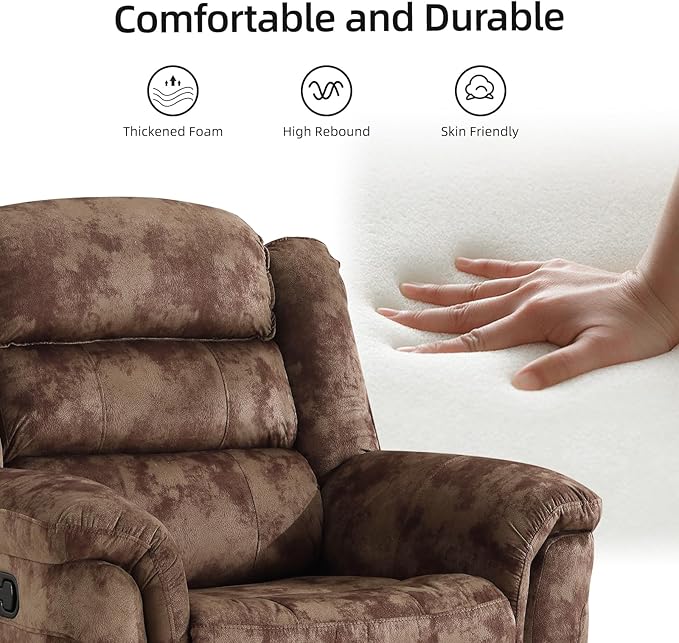 EBELLO Reclining Sofa for Living Room, Extra Wide Modern Overstuffed 3 Seat - Image 4