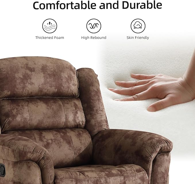 EBELLO Loveseat Recliner Sofa for Living Room, Extra Wide Modern Overstuffed 2 - Image 6