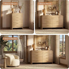 Curved 7-Drawer Dresser for Bedroom, 53.82" Wide Modern Chest of Drawers - Image 9