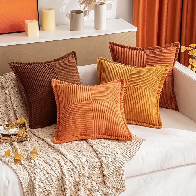 MIULEE Fall Burnt Orange Decorative Throw Pillow Covers - Image 7