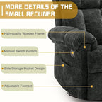 Korser Recliner Chair, Swivel Rocker Recliner Chair - Image 6