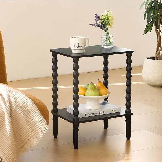 Fultyle Black Side Table, Small End Table - Image 2