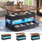 Itaar 40" Lift Top Coffee Table, 4 in 1 White Coffee Tables by Itaar