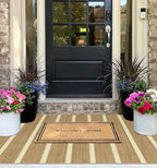 Striped 3x5 Entry Rug, Washable Indoor Outdoor Mats - Image 5
