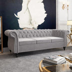 QHITTY 3 Piece Living Room Set, Sectional Chesterfield Sofa Chair Contemporary - Image 9