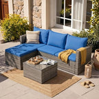 JAMFLY 3-Piece Outdoor Sectional Sofa Set by JAMFLY