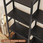 SUPERJARE Triple Bookshelf, Bookcase - Image 6