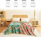 LUTBM Boho Throw Blanket for Couch Sofa Chair Cotton Summer Breathable Blankets - Image 5