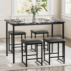 VECELO Kitchen Table and Chairs - Image 3