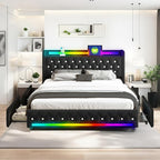 Music Player Bed with Bluetooth Speakers, Queen Size Smart Bed, USB&Type C - Image 5