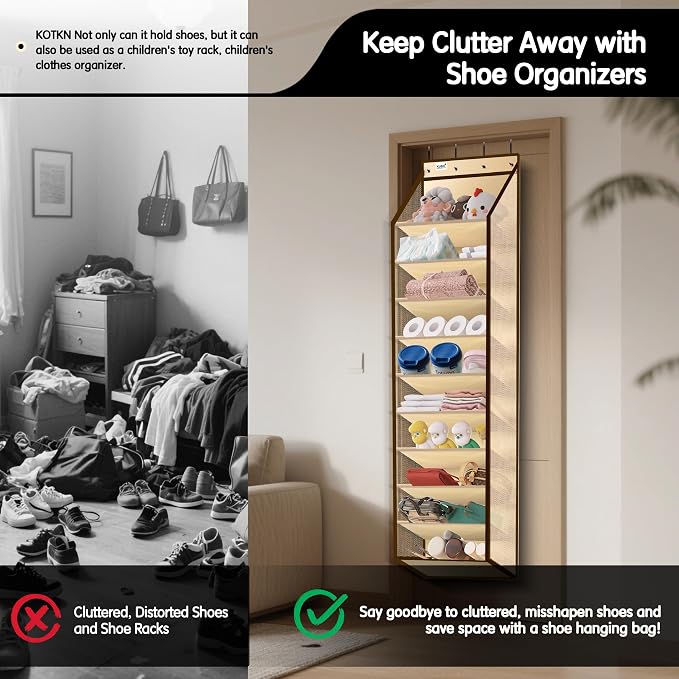 Kotkn 10 Tier Over The Door Organizer - Image 6