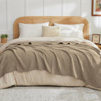 EMME Muslin Blankets for Adults Throw Blanket for Couch Breathable Gauze Soft - Image 2