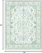 RELEANY Washable Area Rug, Small 2'x4', Water Repellent, Pet Friendly, Vintage - Image 2