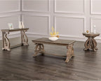 Furniture of America Jinst Traditional Solid Wood 3-Piece Coffee Table Set by FurnitureofAmerica