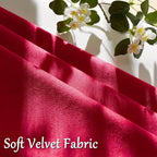 GIGIZAZA Red Velvet Pillow Covers 18x18 Decorative Pillows Pack of 2 | Throw - Image 5