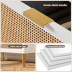 GarveeHome Rattan 7 Drawer Dressers - Image 8
