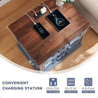 ACCOHOHO Farmhouse Nightstand - Image 5