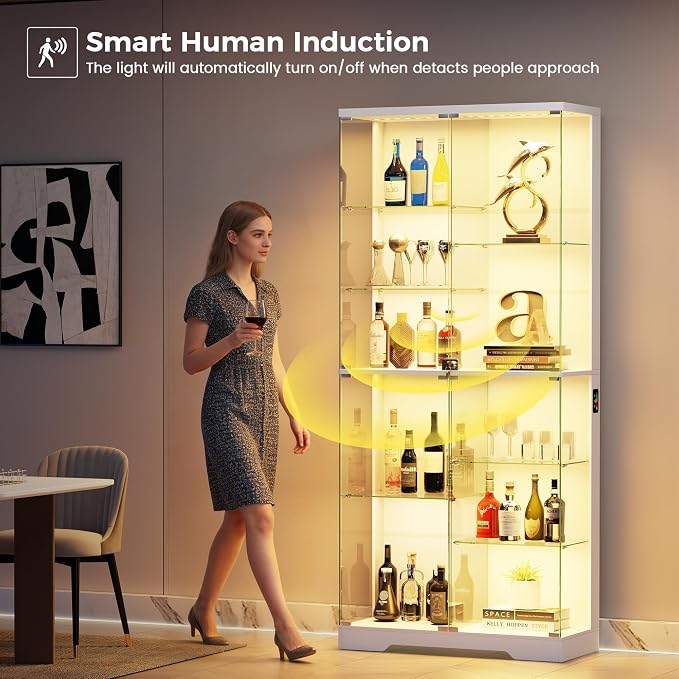 HNEBC 71” Display Cabinet with Glass Doors - Image 4