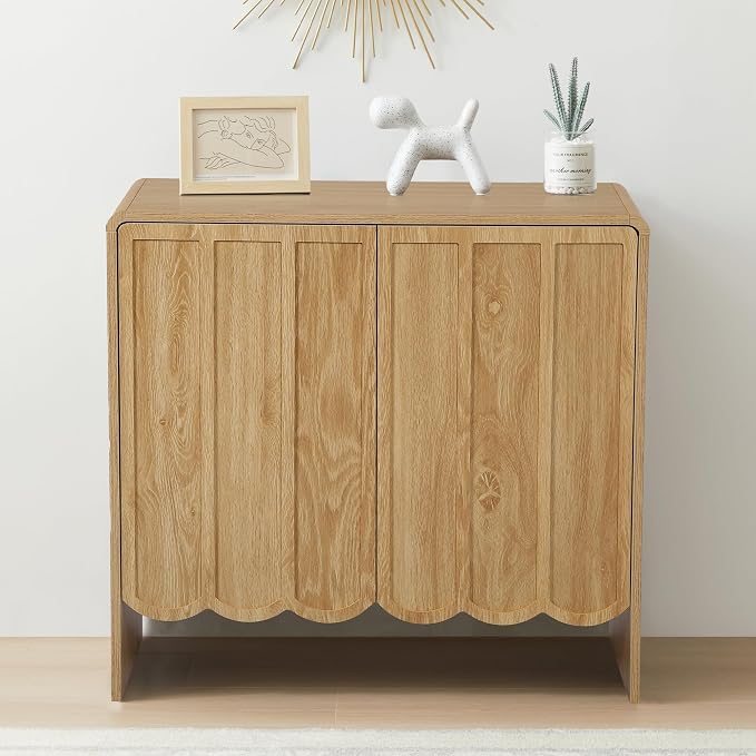 ORRD Sideboard Buffet Cabinet Set of 2, Accent Storage Cabinet - Image 7