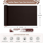 KING MOUNTAIN Leather Repair Patch, 16 x 60 Inches self Adhesive Leather Repair - Image 4