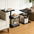 Faesun Swivel Side Table for Couch Arm, Adjustable C End Table for Recliner or by Faesun