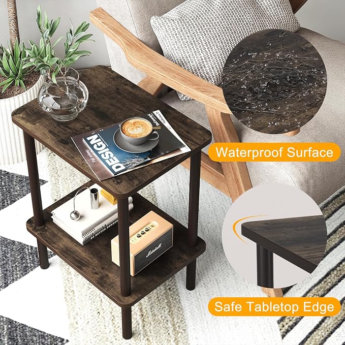 Apicizon 2 Tier End Table, Small Side Table - Image 6
