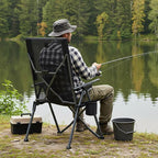 EVER ADVANCED Teslin Reclining Camping Chairs - Image 2