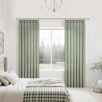 Sage Green Light Filtering Viral Sheer Curtains 90 Inches Long - Image 6
