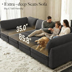 Belffin 86.2" Sectional Sleeper Sofa Bed - Image 7