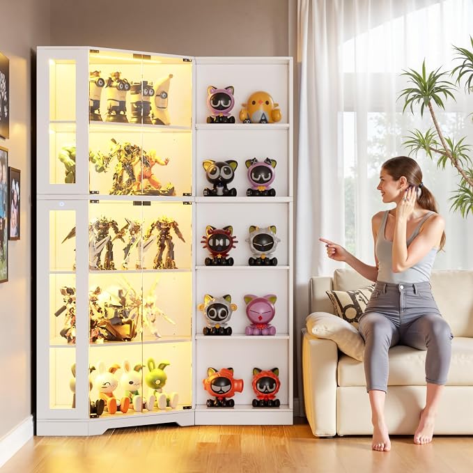 PAKASEPT Corner Display Curio Cabinet - Image 9