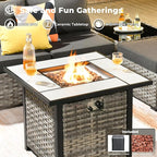 ovios 7 Pieces Patio Furniture Set, Outdoor Wicker Sectional Sofa - Image 6